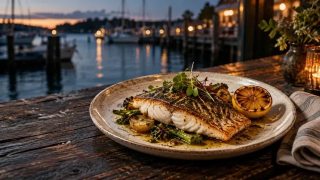 Harbor and Pine seafood ad