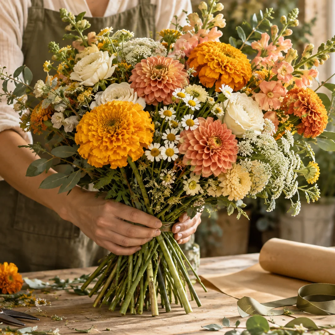 Marigold Stems florist campaign