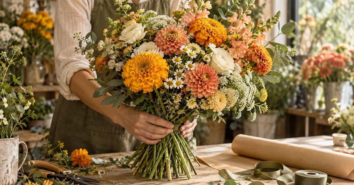 Marigold Stems florist campaign