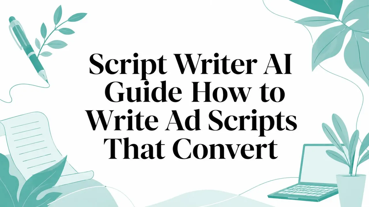 Script Writer AI Guide How to Write Ad Scripts That Convert