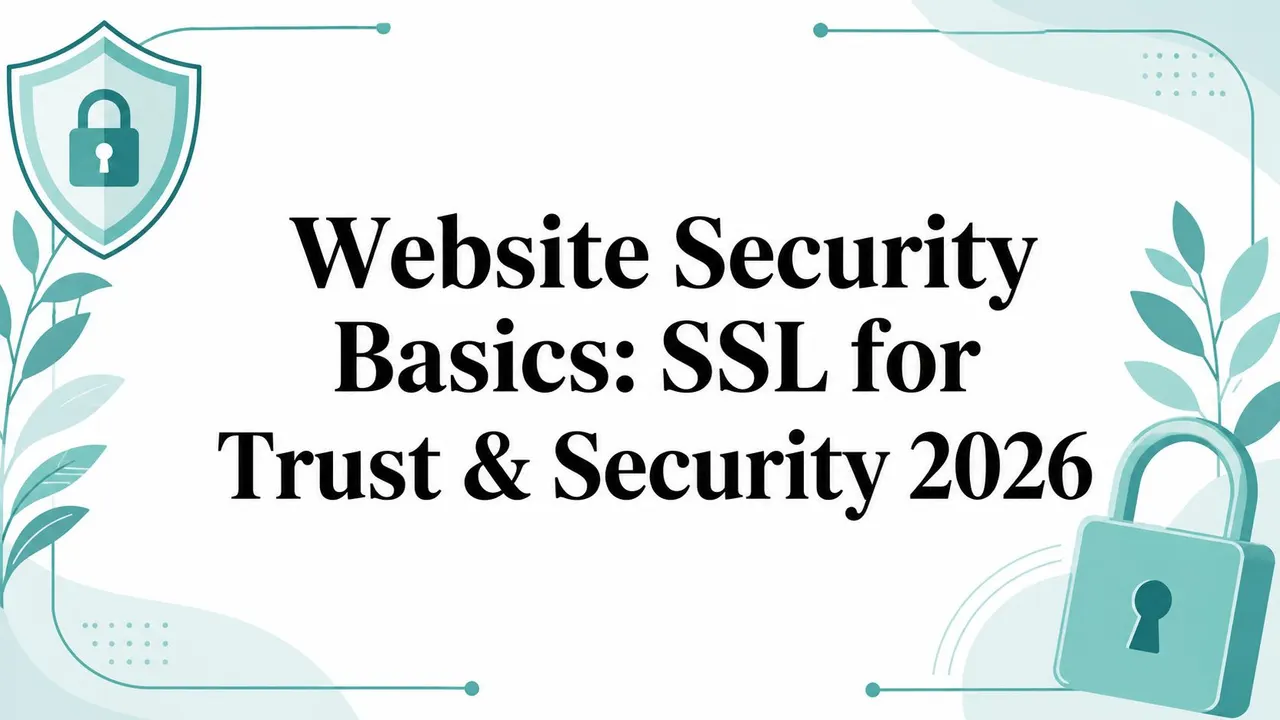 Website Security Basics: SSL for Trust & Security 2026