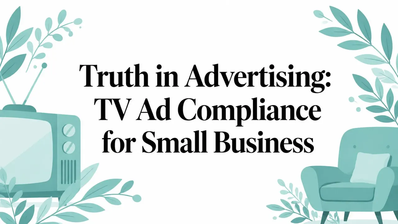 Truth in Advertising: TV Ad Compliance for Small Business