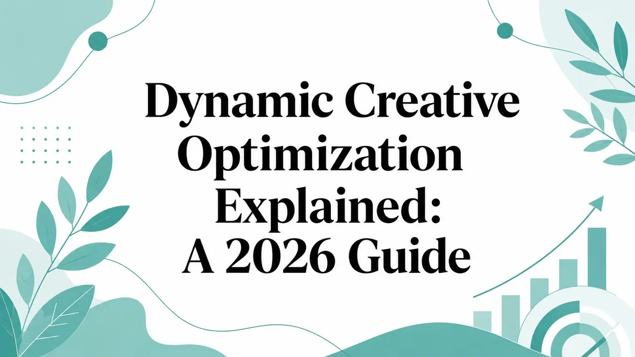 Dynamic Creative Optimization Explained: A 2026 Guide