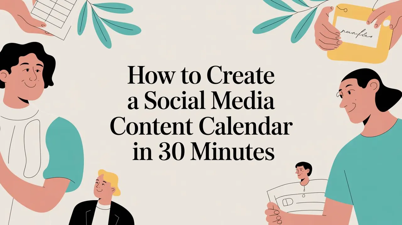 How to Create a Social Media Content Calendar in 30 Minutes