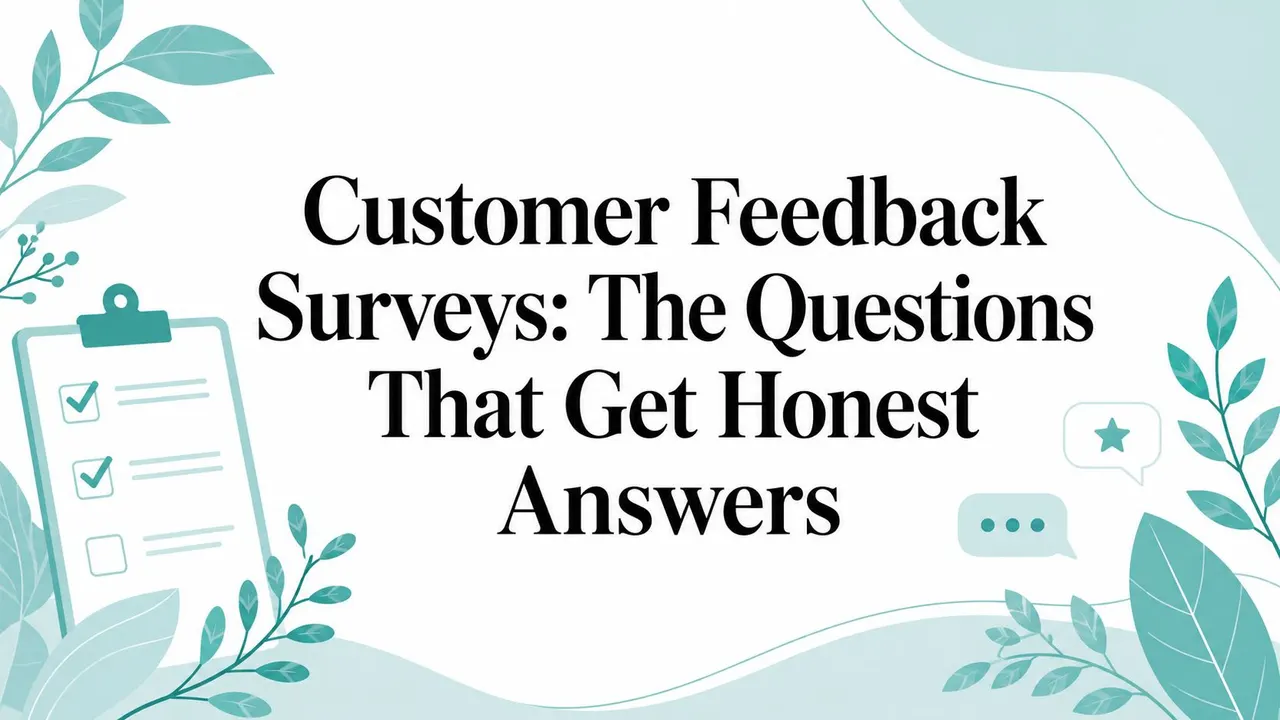 Customer Feedback Surveys: The Questions That Get Honest Answers