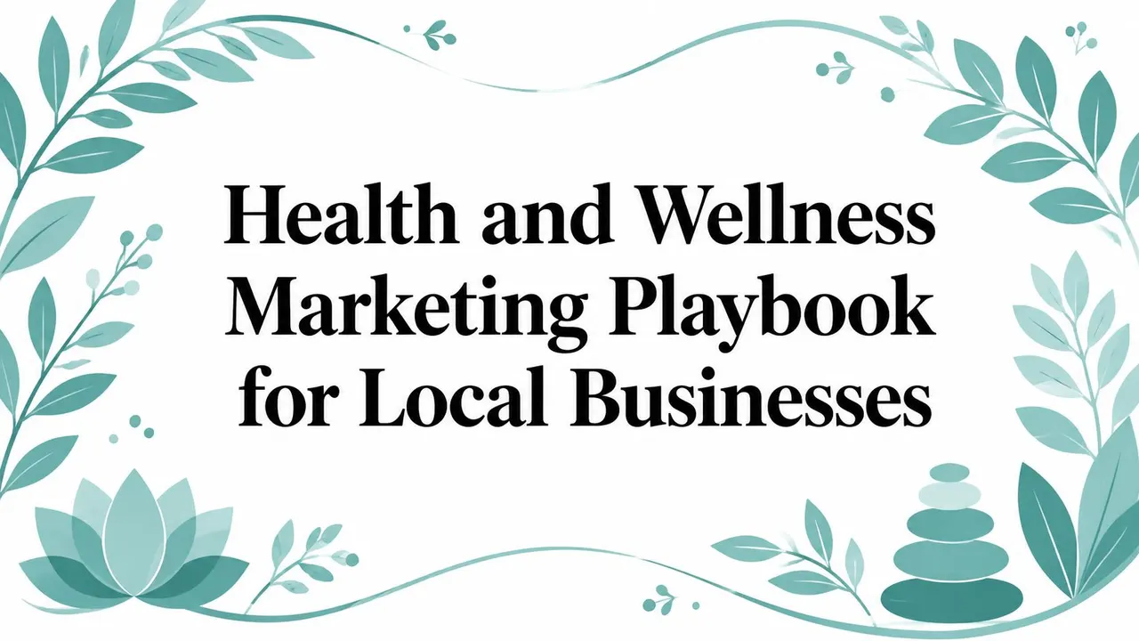 Health and Wellness Marketing Playbook for Local Businesses