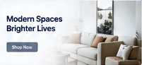 Example furniture website: Modern Spaces, Brighter Lives